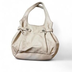 Banana Republic Creme Tone Leather Shoulder‎ Bag